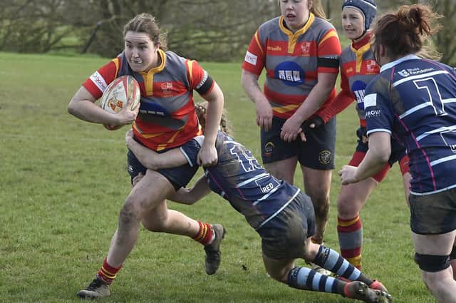 Action from Peterborough Ladies v Bedford. Photo: David Lowndes.