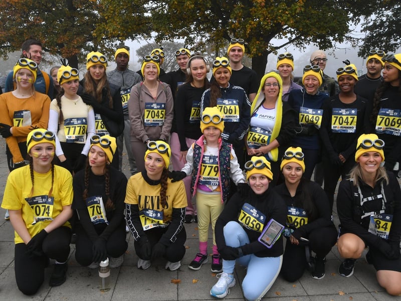Some of the runners from Queen Katharine Academy