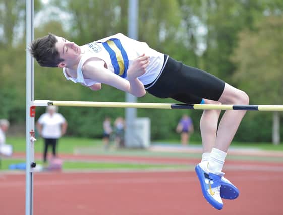 Dylan Phillips starred in the jumps and won the high jump with a clearance of 1.90m.