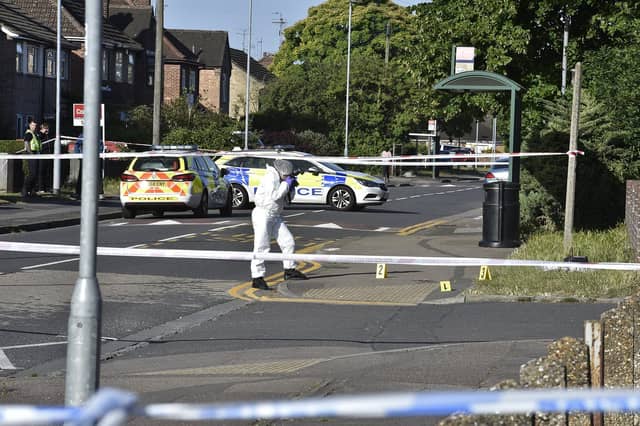A large cordon in place this morning.