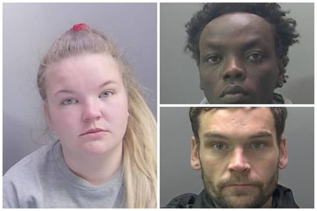 Some of the faces of crooks jailed in February 2024