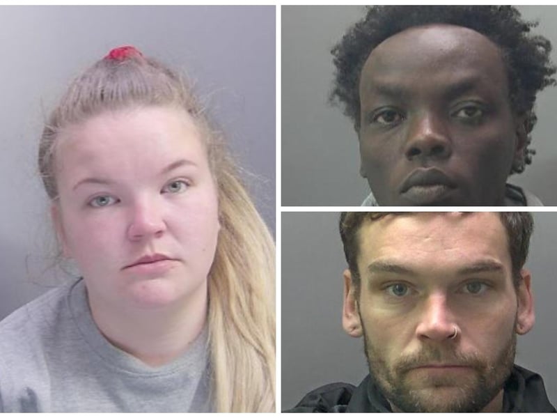 Some of the faces of crooks jailed in February 2024