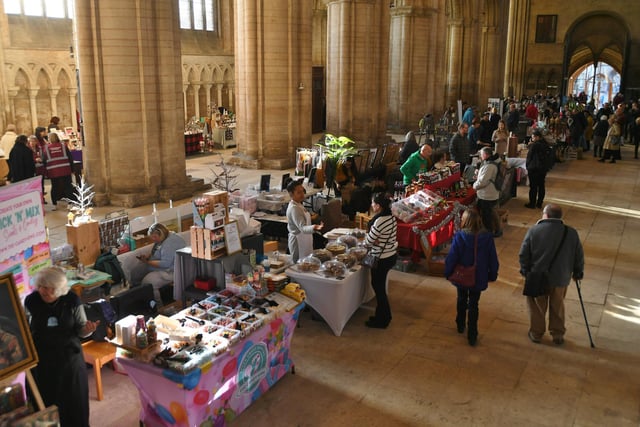 Peterborough Cathedral Christmas fair.  