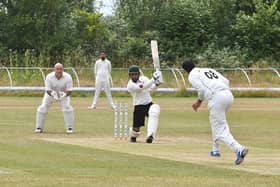Action from City seconds (batting) against Ufford Park seconds. Photo: David Lowndes.