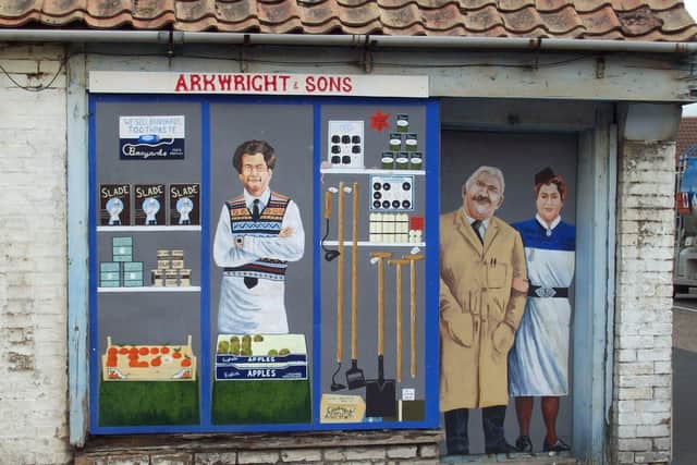 A previous Changing Views grant supported project: Arkwright &amp; Sons mural on empty shop in Chatteris