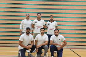 Werrington CC, back row left to right, Hafiz Butt, Ansar Ali, Muhammad Toseeq, front, Mudassar Shafiq, Bilal Mushtaq, Junaid Hussain
