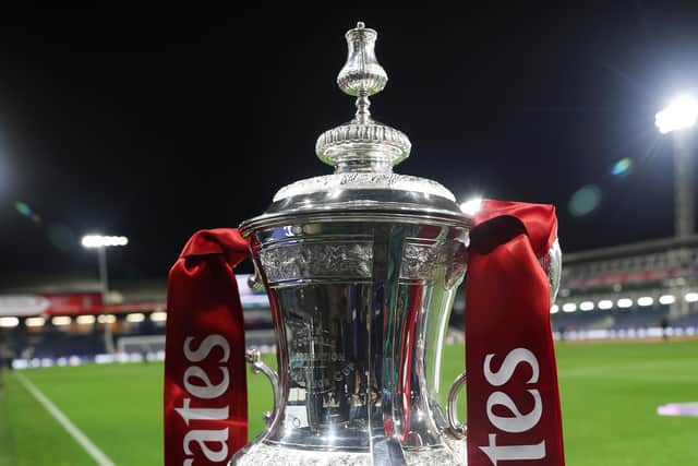 The FA Cup trophy. Photo by Eddie Keogh/Getty Images.