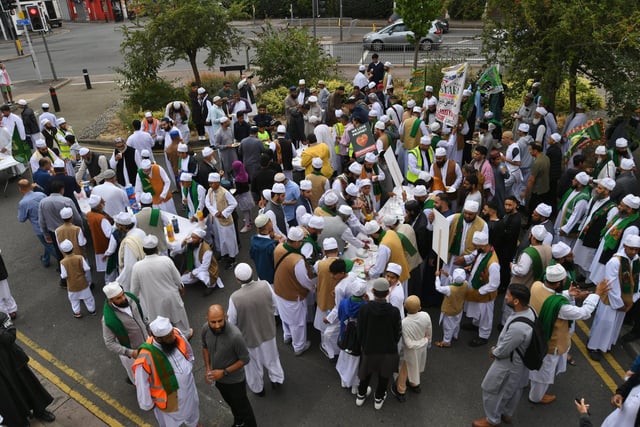 Peterborough Grand Mawlid parade from Alderman's Drive to celebrate the life and legacy of the Prophet Muhammad.
