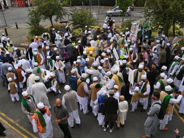 Peterborough Grand Mawlid parade from Alderman's Drive to celebrate the life and legacy of the Prophet Muhammad.