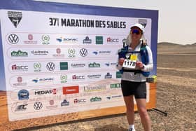 Third time lucky, Sara ran for six days across the gruelling Sahara Desert.