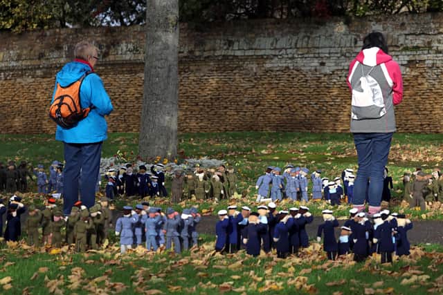 Knitted armed forces figures on parade ahead of Armistice Day and Remembrance Sunday in Whittlesey. (Image: Paul Marriott Photography)