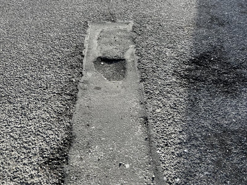 Potholes at the Bretton Centre.