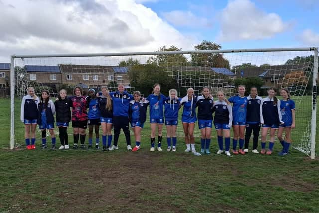 The ICA Sports Under 16 team that claimed their first Cambs League win of the season.
