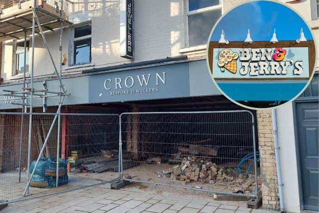 The new Ben and Jerry's in Peterborough city centre.