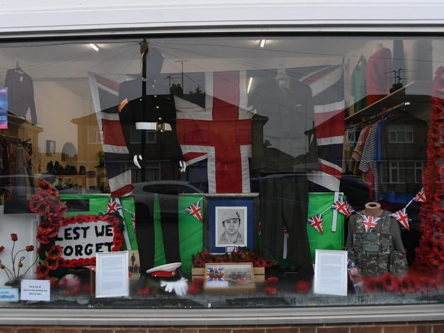 The window display.