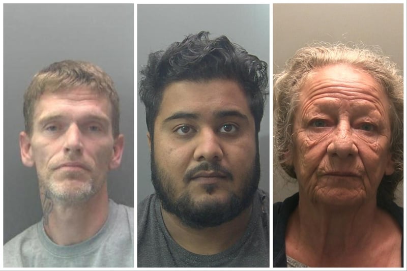 The faces of some of the criminals jailed in July for offences in and around Peterborough. All photos: Cambridgeshire Police