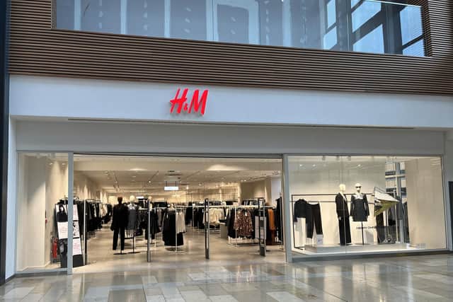 The new look H&M in the Queensgate Shopping Centre, in Peterborough