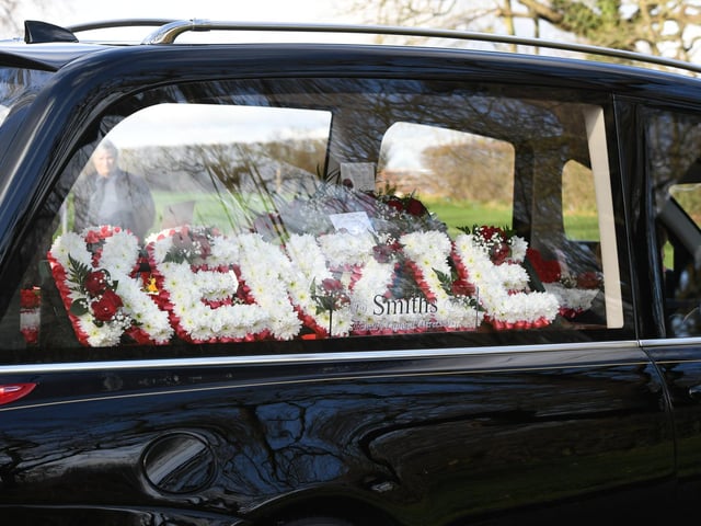 McKenzie Hallam's funeral at Peterborough Crematorium
