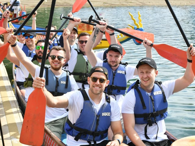 Crews take to Peterborough Rowing Lake at Thorpe Meadows.