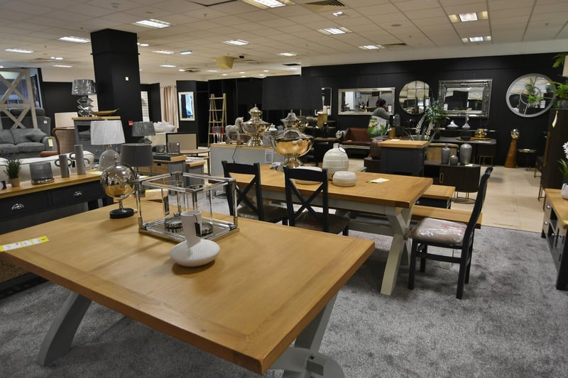Inside the new Furniture Warehouse store in Westgate, Peterborough