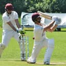Chris Logan of Burghley Park CC is bowled in the Rutland Division One game at City CC. Photo David Lowndes.