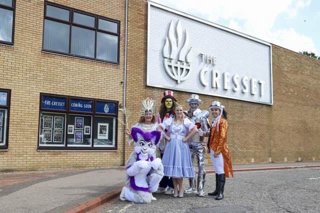 The Wizard of Oz cast performs for the camera at The Cresset's press call.