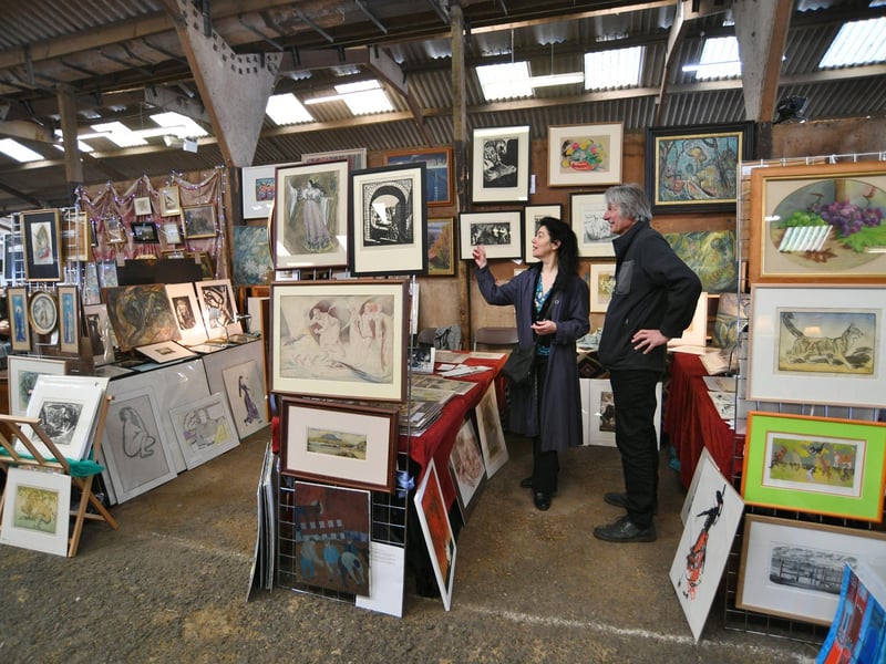 Art traders Mark Prentice and Wendy Moor