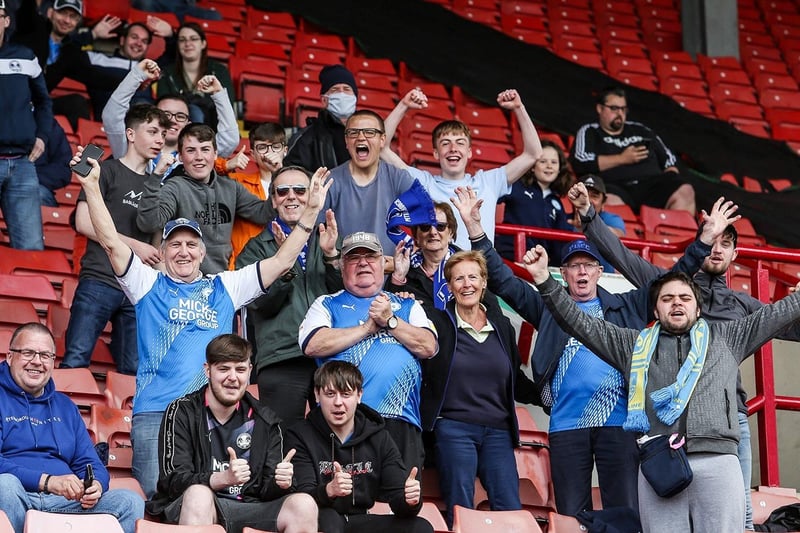 Peterborough United fans enjoy a 2-0 win at Barnsley