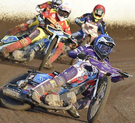 Ben Cook is out in front for Panthers in the meeting with Leicester. Photo: David Lowndes.