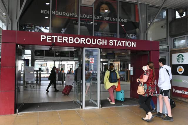Some passengers were still turning up at Peterborough station today, despite the strike action causing major disruption