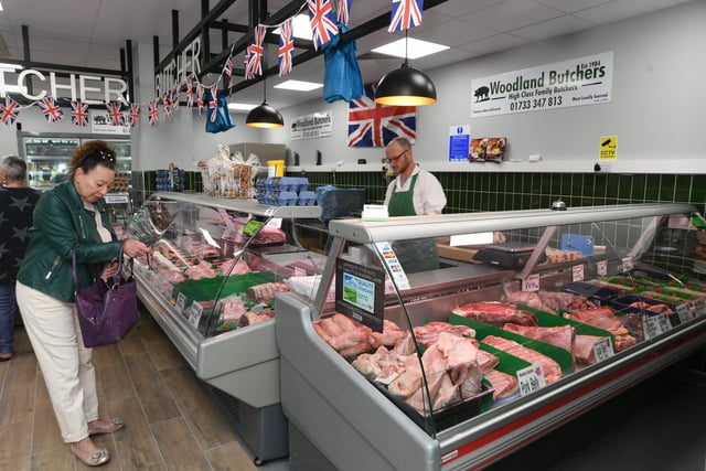 The Woodland Butchers stall.