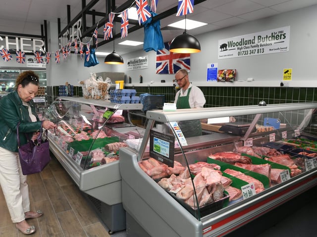 The Woodland Butchers stall.