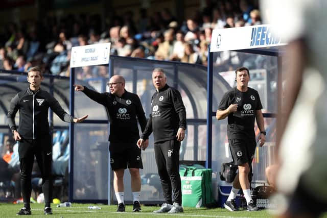 Posh boss Darren Ferguson at Wycombe at the weekend. Photo Joe Dent/theposh.com