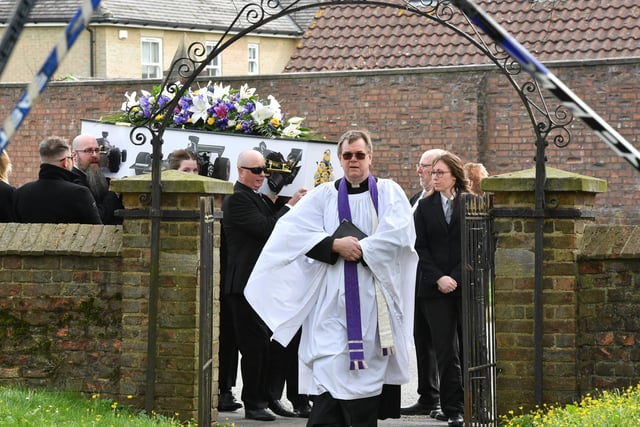 The funeral of Mirko 'Mick' Jungic at St Mary's Church, Farcet