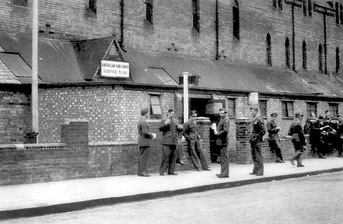 The American Red Cross Club – which was the commandeered St Peters Training College on City Road – pictured during wartime.