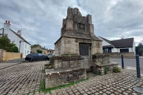 Deeping St James Cross was built in the 15th century.