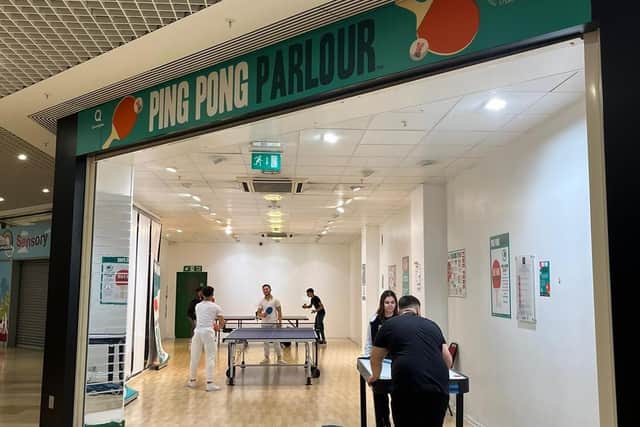 One of the newest attractions at Peterborough's Queensgate Shopping Centre is in full swing with a growing number of youngsters dropping into the Ping Pong Parlour.