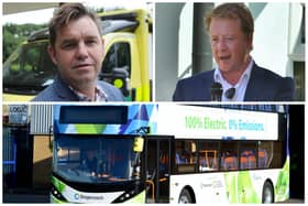 Peterborough MP Paul Bristow, right, has vowed to raise £200,000 for an electric bus depot feasibility study after Cambridgeshire and Peterborough Combined Authority Mayor Dr Nik Johnson, suspended a £200,000 payment for the study after the authority's transport strategy was vetoed by Peterborough City Council leader Cllr Wayne Fitzgerald.