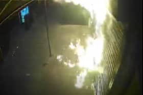 The fire at Cafe Algarve. Credit: Elvis Ozoliņš
