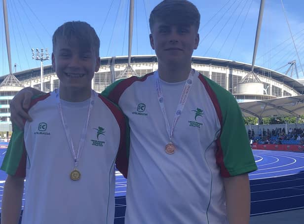Donovan and Lawson Capes both won medals at the English Schools Championship.