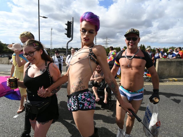 A parade was first held through the city centre.