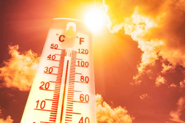 The hottest temperature recorded in Peterborough has been recorded today