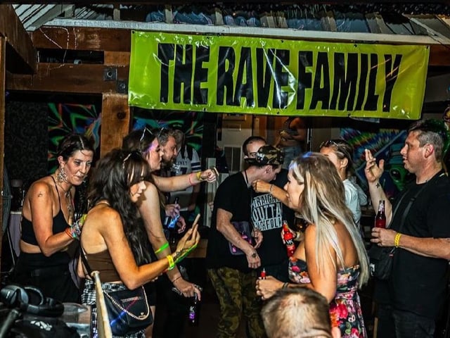 Enjoying themselves with The Rave Family