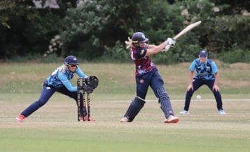Action from Northants v Yorkshire in the Women's T20 Blast at Bretton Gate. Photo Andy Dann.