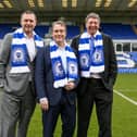 Posh co-owners, from left, Darragh MacAnthony, Stewart 'Randy' Thompson and Dr Jason Neale after the Canadian pair bought 50% of the club in 2018.