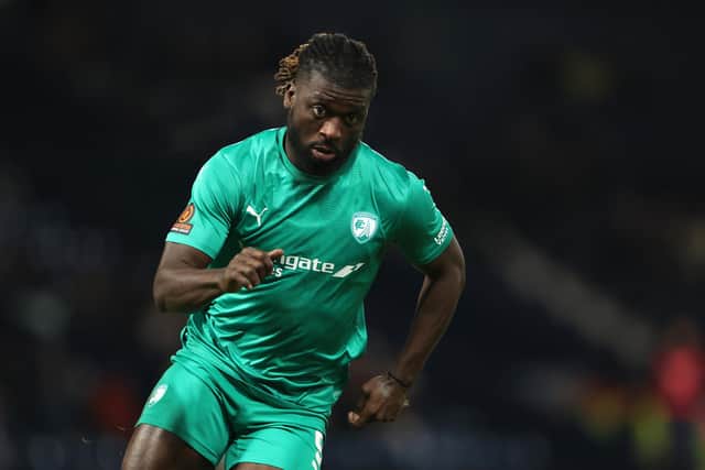 Kabongo Tshimanga has joined Peterborough United from Chesterfield. (Photo by Catherine Ivill/Getty Images).