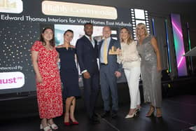 •	From left to right: Harriet Stevens from Faust PR, the sponsor of the Best Show Home category, Din