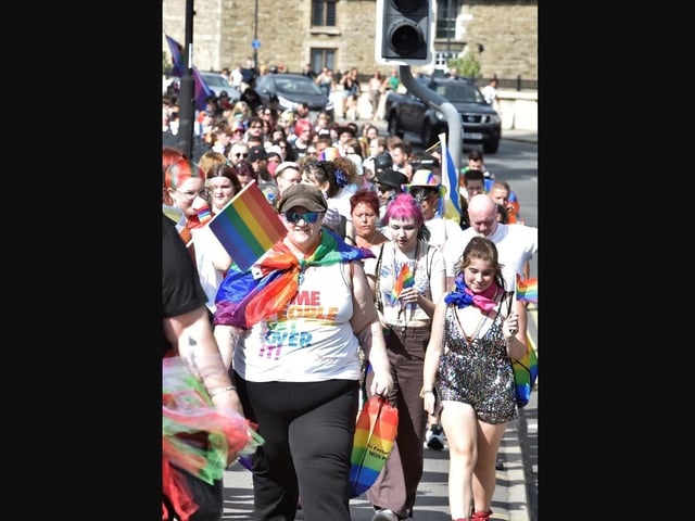 A parade was first held through the city centre.