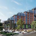This image shows how the £70 million apartments development at Northminster will appear once completed this year.