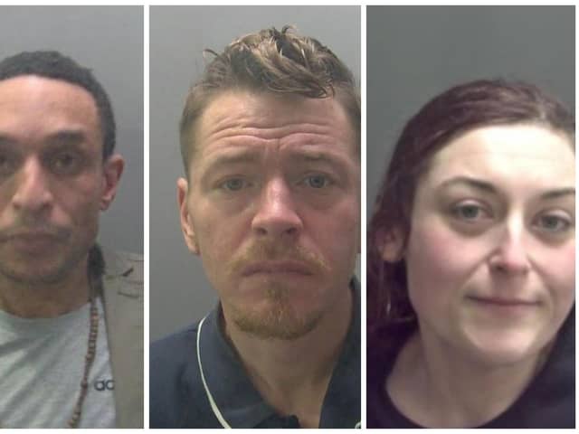 Some of the faces of shoplifters caught and appearing in court for offences in and around Peterborough since December